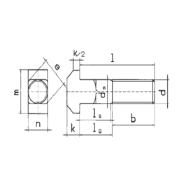 DIN 186 (ГОСТ 13152) - Hammerschrauben mit Vierkant