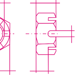 DIN 935 (ГОСТ 5918, 5932-73, ISO 7035) - Kronenmuttern