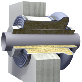 Membrane / Kompensator mit einer Welle